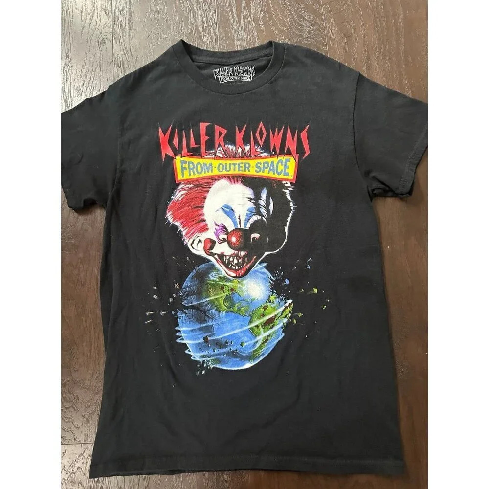 Clown‎ Shirt Small Black Killer Klowns From Outer Space Movie b42